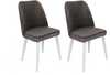 Toolide komplekt Kalune Design Tutku 301 V2, 49 x 50 x 90 cm, antratsiit/valge, 2 tk