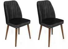 Söögitool Kalune Design Alfa 467, 49 x 50 x 90 cm, antratsiit/pähkel
