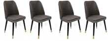 Toolide komplekt Kalune Design Hugo 361 V4, 49 x 50 x 90 cm, antratsiit/kuldne/must, 4 tk