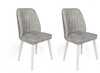 Toolide komplekt Kalune Design Alfa 498, 49 x 50 x 90 cm, matt, valge/hall, 2 tk