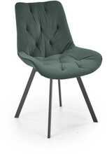 Söögitool Halmar K519, 63 x 54 x 86 cm, tumeroheline/must