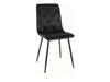 Söögitoolide komplekt Signal Meble Jerry Velvet, 52 x 45 x 91 cm, must, 4 tk