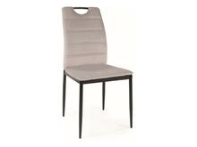 Söögitoolide komplekt Signal Meble Rip Velvet, 54 x 44 x 92 cm, hall/must, 4 tk