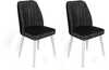 Toolide komplekt Kalune Design Alfa 497, 49 x 50 x 90 cm, antratsiit/valge, 2 tk