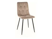 Söögitoolide komplekt Signal Tom Velvet, 39 x 45 x 61 cm, beež/must, 4 tk