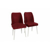 Söögitool Kalune Design Nova 782, 49 x 50 x 90 cm, matt, valge/punane