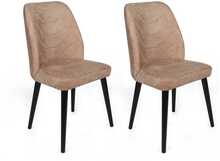 Toolide komplekt Kalune Design Dallas 523 V2, 49 x 50 x 90 cm, must/helepruun, 2 tk