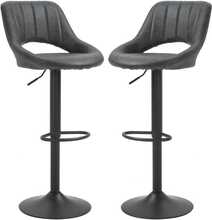 Baaritoolide komplekt Homcom, 44 x 49 x 90-110 cm, hall, 2 tk
