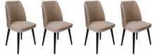 Toolide komplekt Kalune Design Tutku 304, 49 x 50 x 90 cm, matt, must/beež, 4 tk