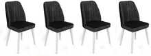 Toolide komplekt Kalune Design Alfa 497, 49 x 50 x 90 cm, matt, antratsiit/valge, 4 tk