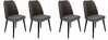 Toolide komplekt Kalune Design Tutku 301 V4, 49 x 50 x 90 cm, antratsiit/must, 4 tk