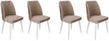 Toolide komplekt Kalune Design Tutku 324 V4, 49 x 50 x 90 cm, matt, valge/helepruun, 4 tk
