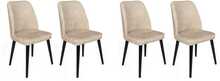 Toolide komplekt Kalune Design Dallas 523 V4, 49 x 50 x 90 cm, matt, must/kreemjas