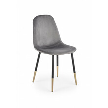 Söögitool Halmar K379, 45 x 48 x 88 cm, hall/kuldne