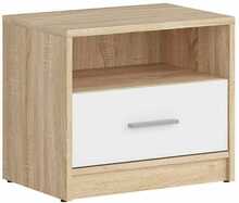 Öökapp BRW Nepo Plus KOM1S, tamme/valge
