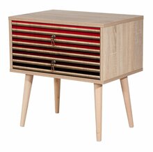 Öökapp Kalune Design Two 221, 40 x 60 x 61 cm, tamm/must/punane