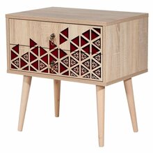 Öökapp Kalune Design Two 122, 40 x 60 x 61 cm, tamm/punane