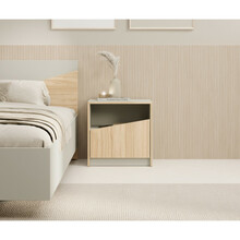 Öökapp ADRK Furniture Atson, 35.5 x 50 x 50 cm, pruun/valge