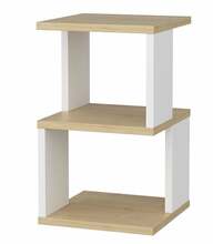 Öökapp Kalune Design Carter 322RTC1636, 29.6 x 29.6 x 49.4 cm, tamm/valge