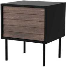Öökapp Cama Meble Cortina, 2 tk, 45 x 40 x 51 cm, must/pähkel