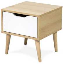Öökapp Klups Sofie, 39 x 39 x 43 cm, tamm/valge