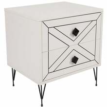 Öökapp Kalune Design Luna 854KLN3313, 40 x 50 x 55 cm, valge