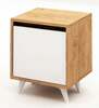 Öökapp Kalune Design Yeppuga 811MDD3401, 40 x 45 x 52 cm, tamm/valge