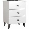 Öökapp Akord Furniture Factory Mobi K-03, 37 x 40 x 58 cm, valge/must