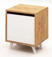 Öökapp Kalune Design Yeppuga 811MDD3401, 40 x 45 x 52 cm, tamm/valge