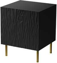 Öökapp Cama Meble Jungle, 53.5 x 40.5 x 44 cm, must matt/kuldne