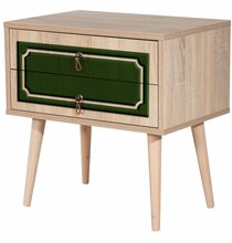 Öökapp Kalune Design Two 623, 40 x 60 x 61 cm, tamm/roheline