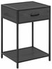 Öökapp Home4you Seaford AC87997, 42 x 35 x 63 cm, must
