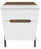 Öökapp Kalune Design Neva 322RTC1603, 38 x 45 x 63.5 cm, valge/pähkel