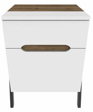 Öökapp Kalune Design Neva 322RTC1603, 38 x 45 x 63.5 cm, valge/pähkel