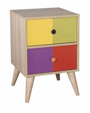 Öökapp Kalune Design KMD-920-SX-1, 44 x 44 x 66 cm, puit/pruun/värviline