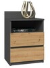 Öökapp Top E Shop M1, 40 x 32 x 59 cm, antratsiit/tamm