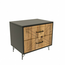 Öökapp Kalune Design Felicita 854KLN3301, 40 x 50 x 55 cm, antratsiit/mänd