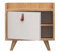 Öökapp Kalune Design Dopo 811MDD3419, 40 x 50 x 55 cm, tamm/valge