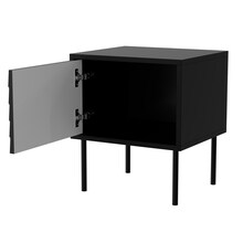 Öökapp Cama Meble Cortina, 2 tk, 45 x 40 x 51 cm, must