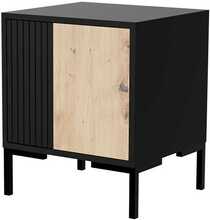 Öökapp Cama Meble Merci, 44 x 40 x 52.5 cm, must/tamm, 2 tk