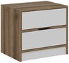 Öökapp Kalune Design Elina 8171, 54 x 40 x 47 cm, valge/pähkel