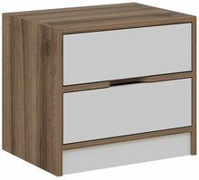 Öökapp Kalune Design Elina 8171, 54 x 40 x 47 cm, valge/pähkel