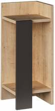 Öökapp Kalune Design Elos Right 855DTE3503, 27 x 25 x 60 cm, antratsiit/tamm