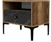 Öökapp Kalune Design Lizbon 534, 40 x 56 x 50.8 cm, must/pähkel