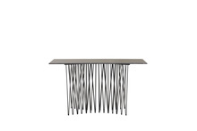 Konsoollaud Venture Design Stone, 74 x 130 x 37 cm, must