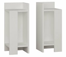 Öökappide komplekt Kalune Design Elos 855DTE3509, 2 tk, 27 x 25 x 60 cm, valge