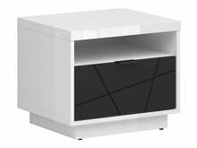 Öökapp Black Red White Forn KOM1S, 42.5 x 50 x 42.5 cm, valge/must