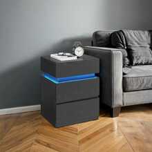 Öökap Vasagle LET630T10, 35,1 x 40,1 x 55,1 cm, must, LED valgustusega
