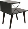 Öökapp Kalune Design Cross 854KLN3305, 40 x 50 x 55 cm, antratsiit