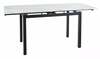 Laiendatav laud Signal Meble GD017, 110-170 x 74 x 75 cm, valge/must